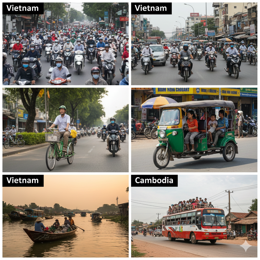 베트남 캄보디아 대중교통 시스템
