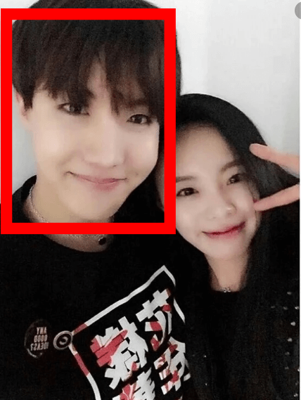 BTS제이홉과 정지우 셀카