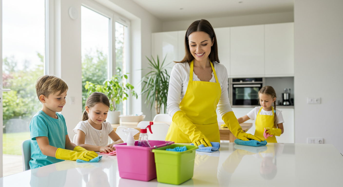 아이들과 정리하는 엄마