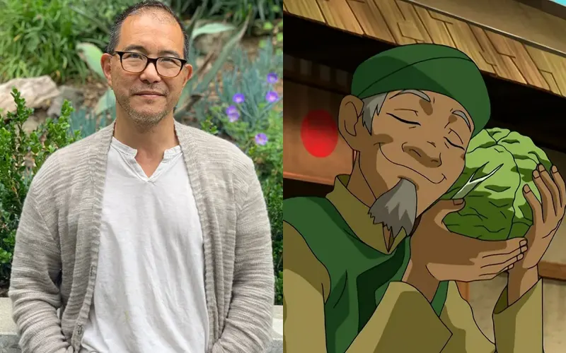 아바타: 아앙의 전설에서 양배추 상인 역을 맡은 제임스 시