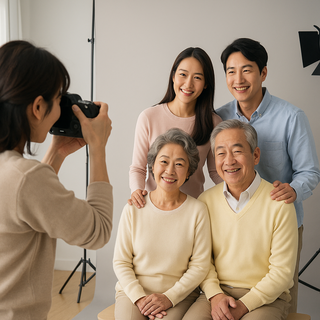 어버이날 선물 가족사진 촬영