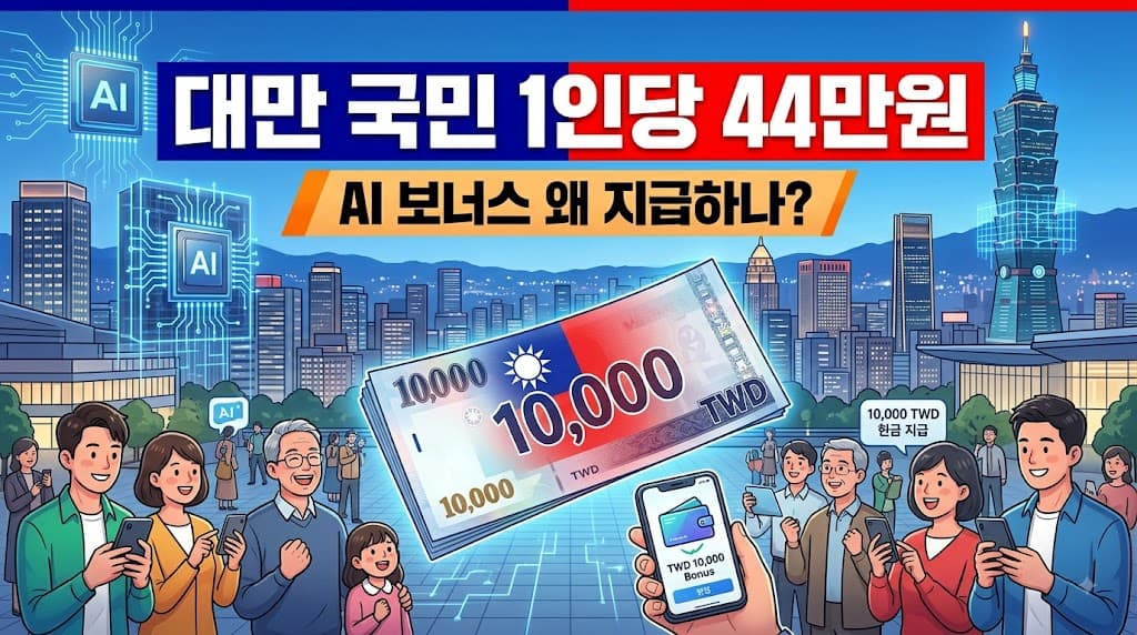 대만 국민 AI보너스 지급 이미지