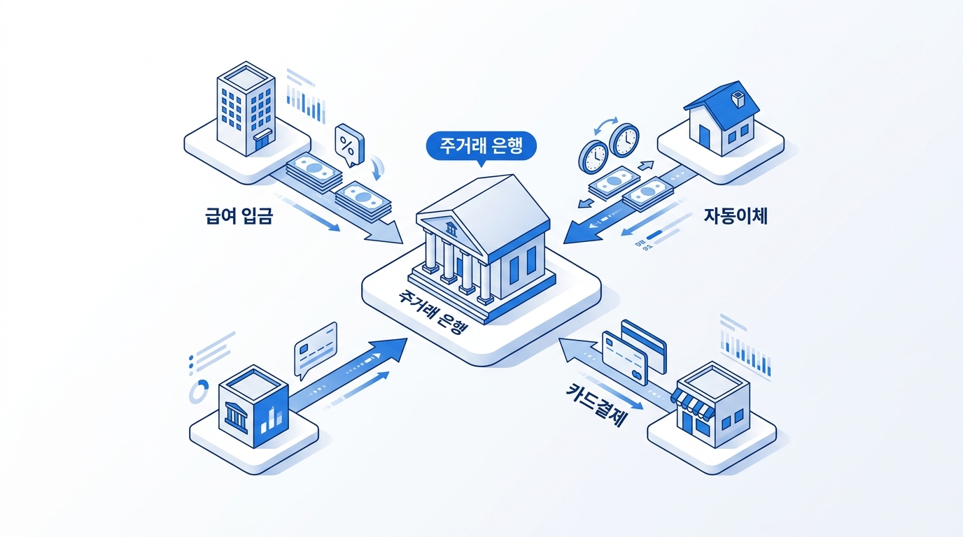 주거래 은행 통합 플로우