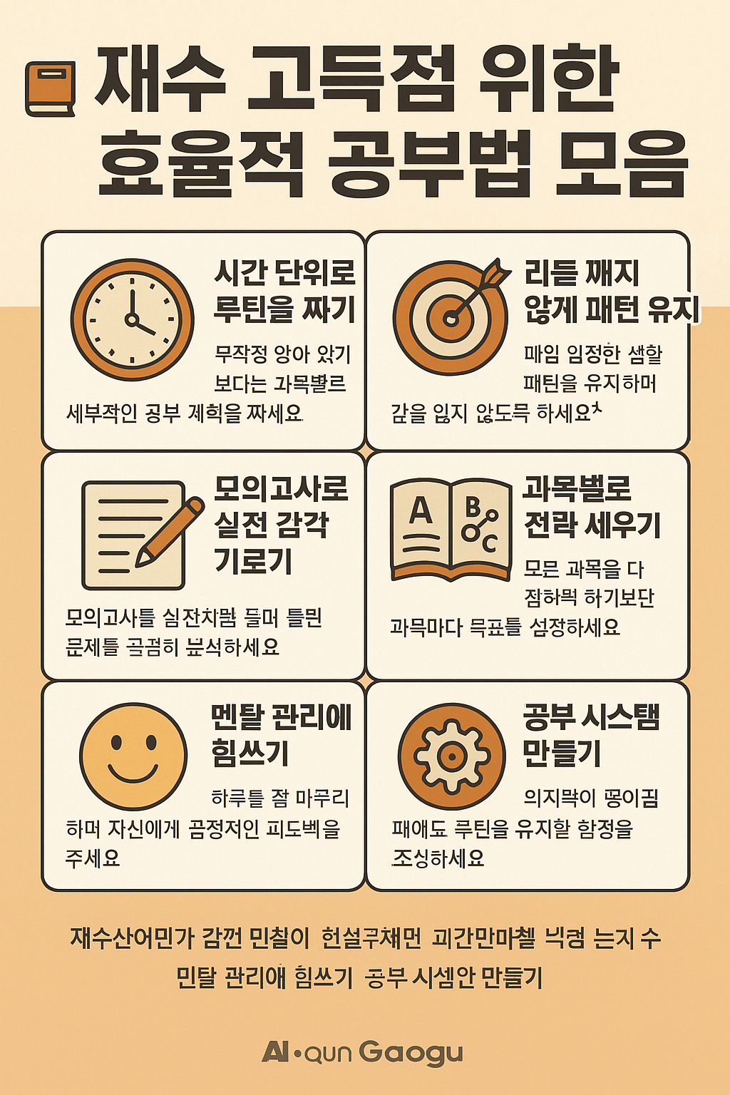 재수생 고득점 노하우 대방출! 단기간에 점수 올리는 비밀 전략들