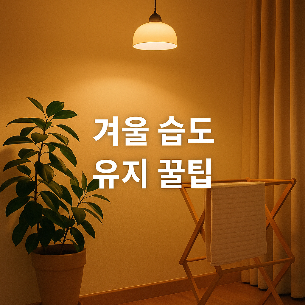 가습기 없이도 40% 유지 겨울철 습도 관리 비법 공개💦