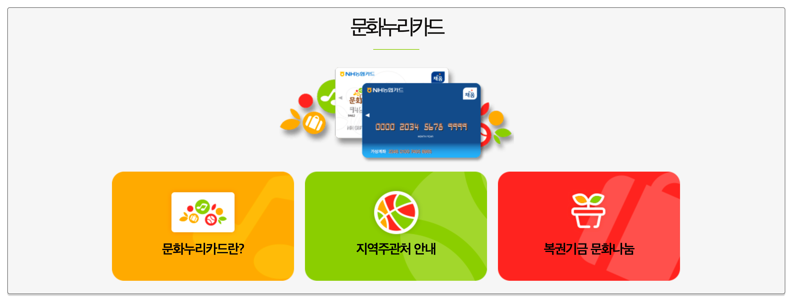 문화누리카드란?