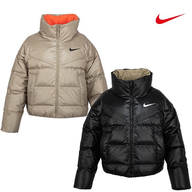 나이키 여성 경량 덕다운 숏 패딩 점퍼 다운 필 자켓