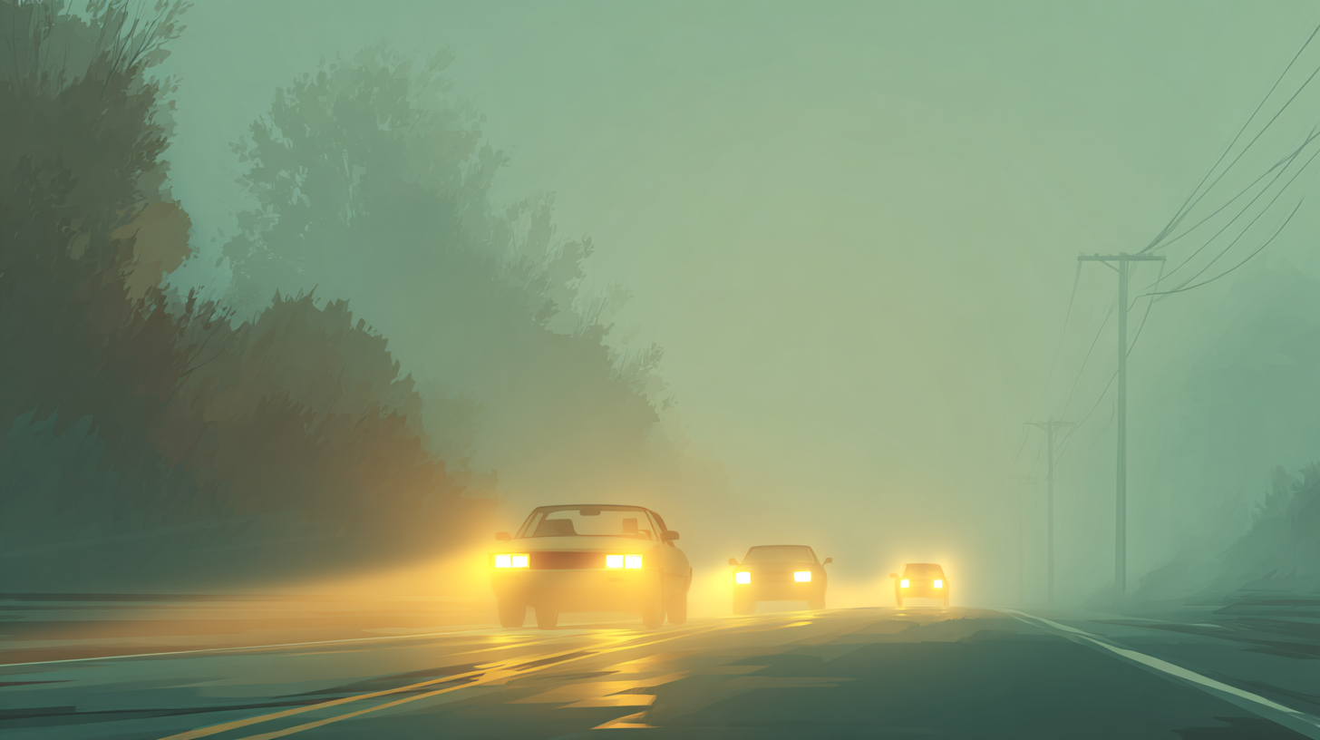 안개 낀 날 운전 팁(초보 운전자)