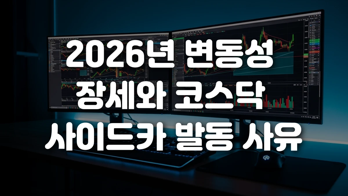 2026년 변동성 장세와 코스닥 사이드카 발동 사유