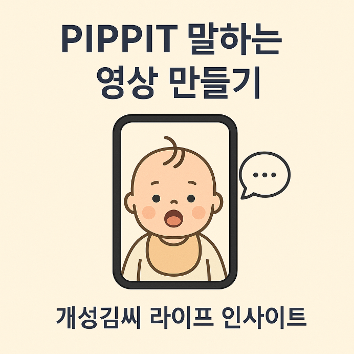 PIPPIT,PIPPIT 사용법,PIPPIT 무료 영상,PIPPIT 아기 릴스,AI 말하는 사진,캡컷 AI 연동,릴스 만들기,AI 영상툴