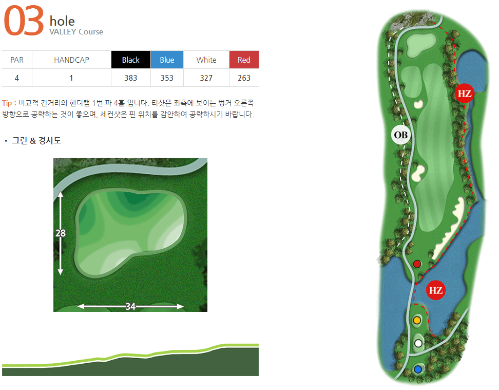 프리스틴밸리 골프클럽 밸리코스 3
