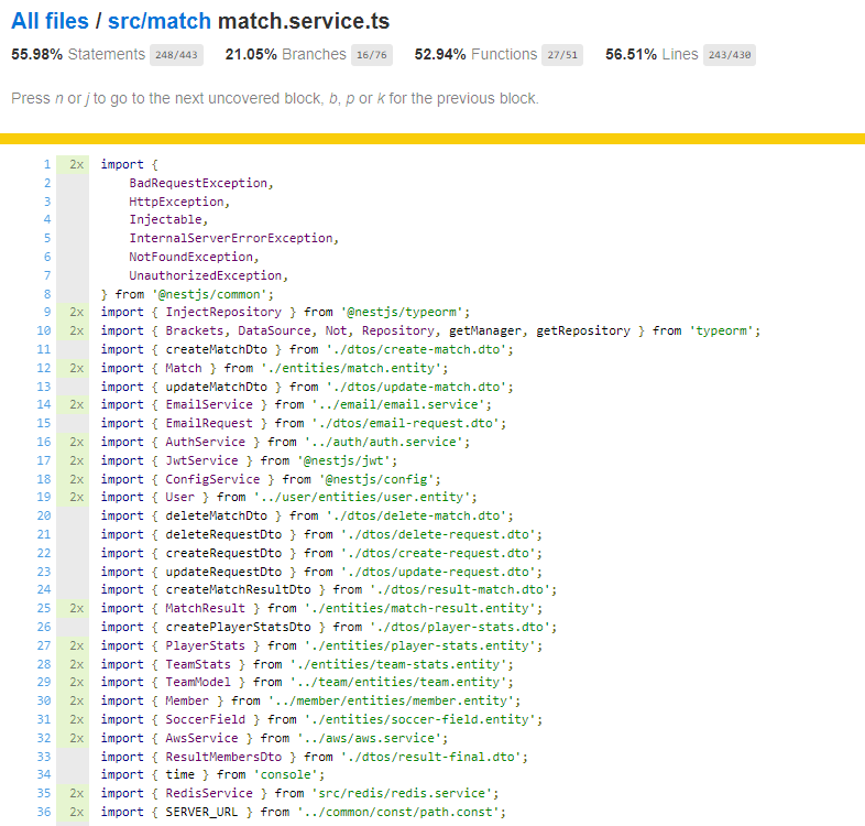 테스트 커버리지 인증
