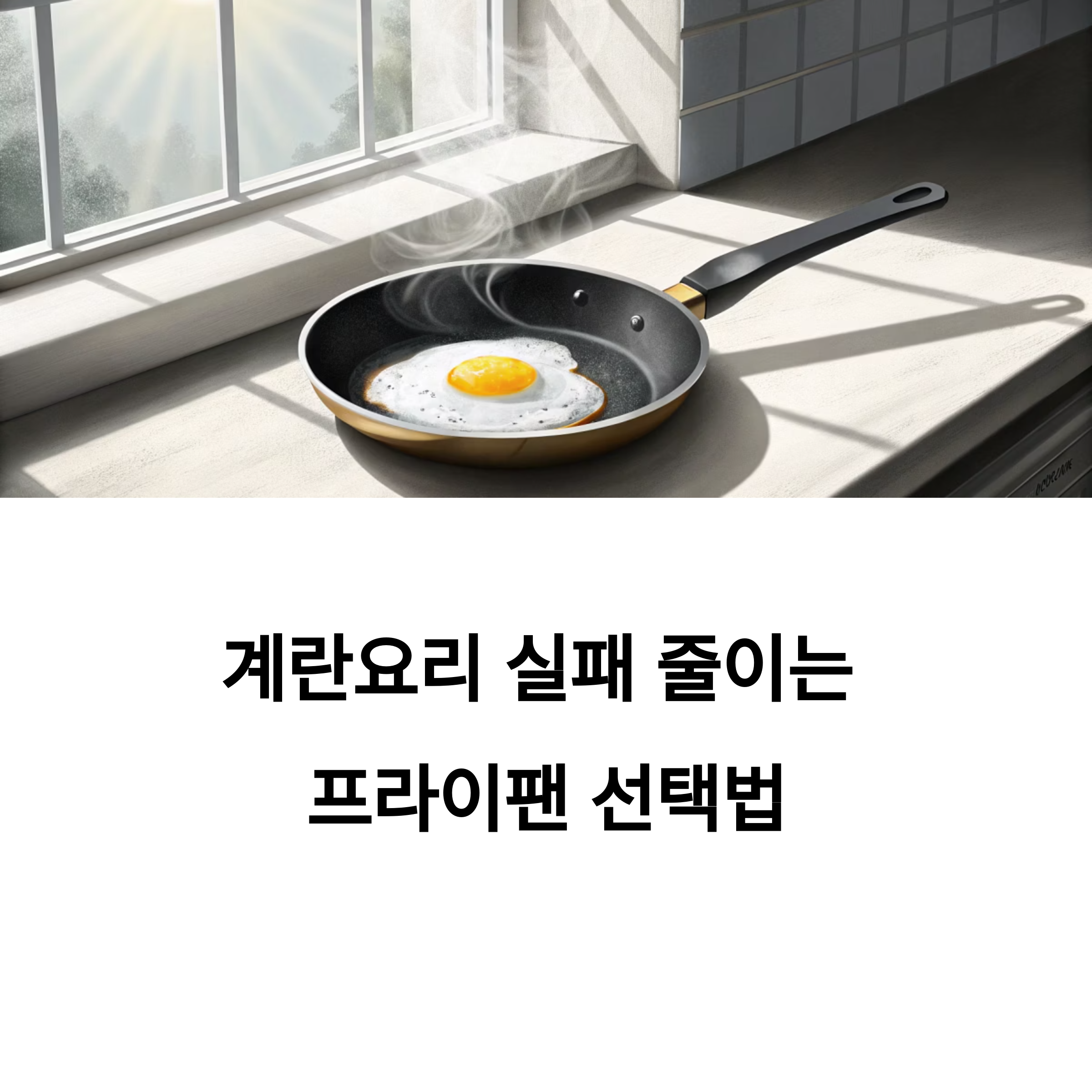 계란요리, 팬만 잘 골라도 반은 성공! 실패 줄이는 궁극의 프라이팬 선택법
