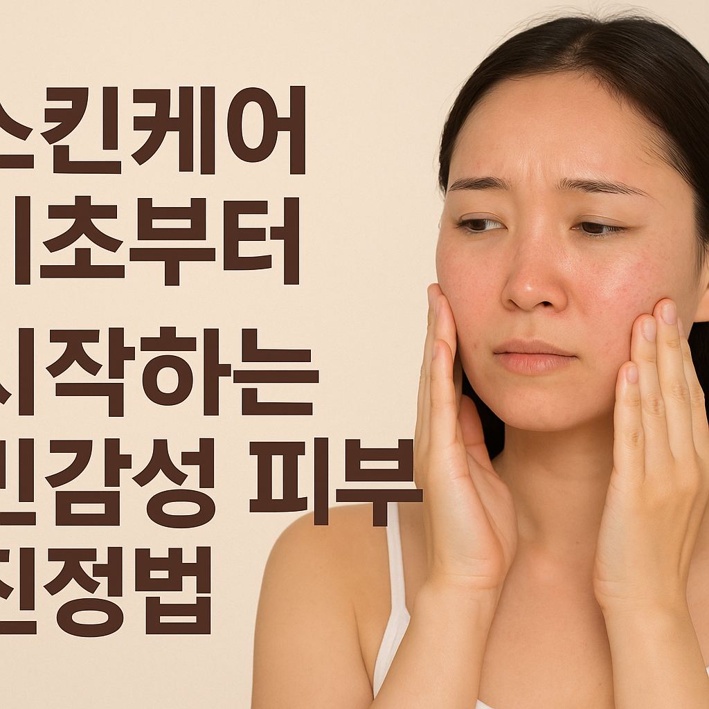스킨케어 기초부터 시작하는 민감성 피부