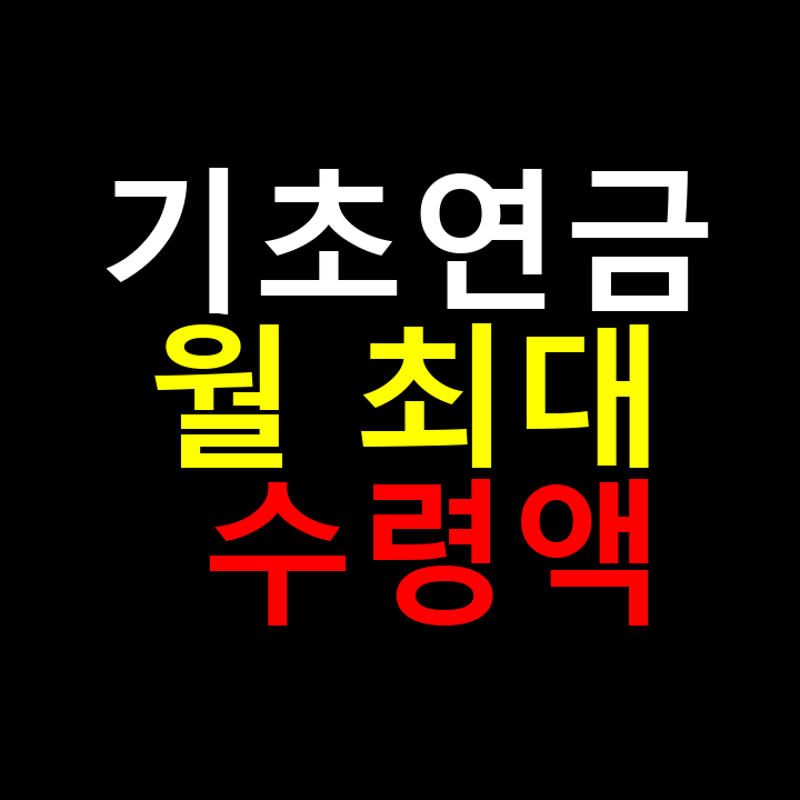 기초연금 수령액