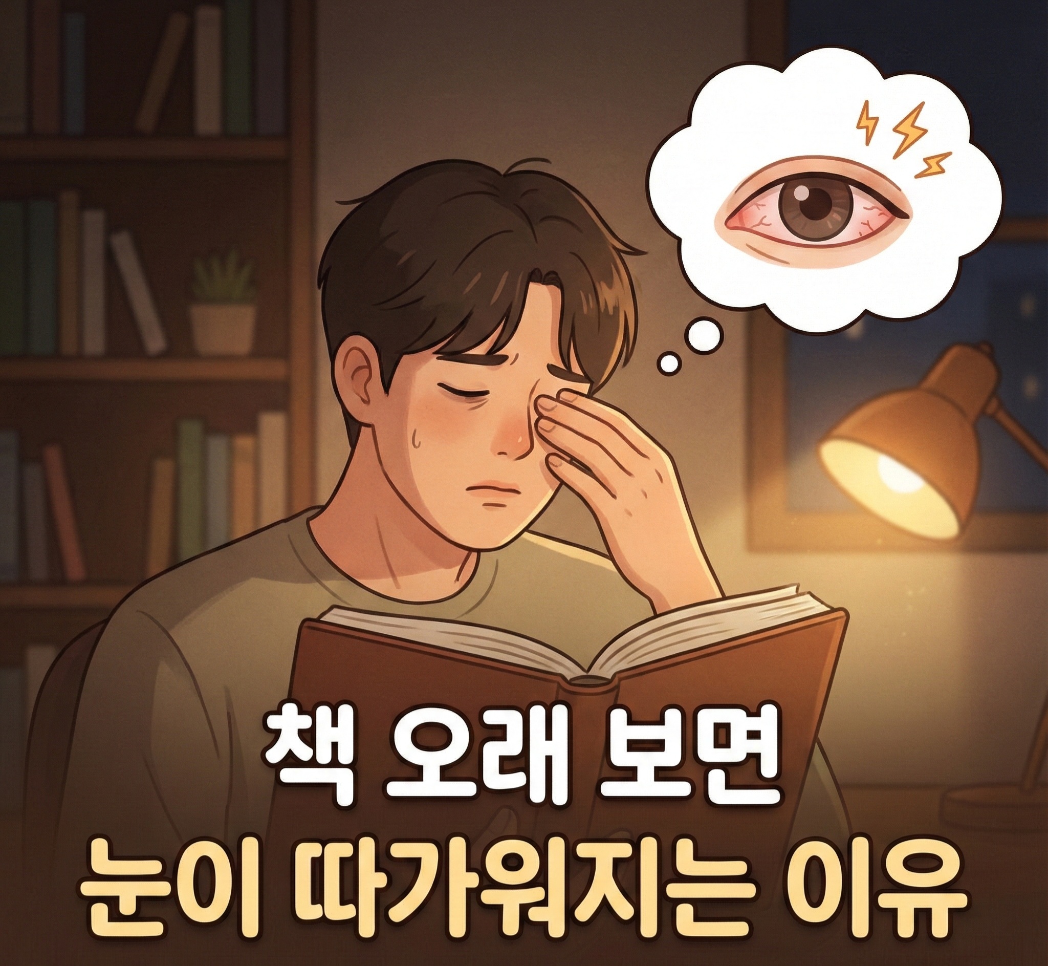 책 오래 보면 눈이 따가워지는 이유