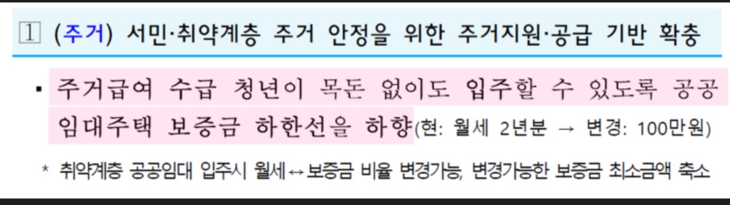 서민 취약계층 주거 안정