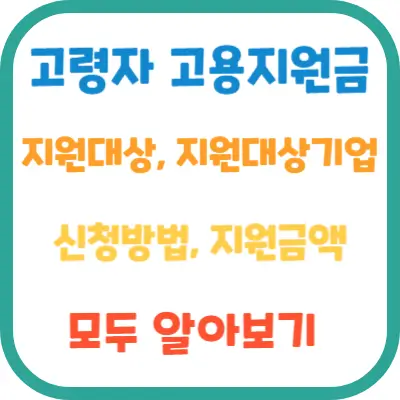 고령자-고용지원금-지원대상-지원대상기업-신청방법-지원금액