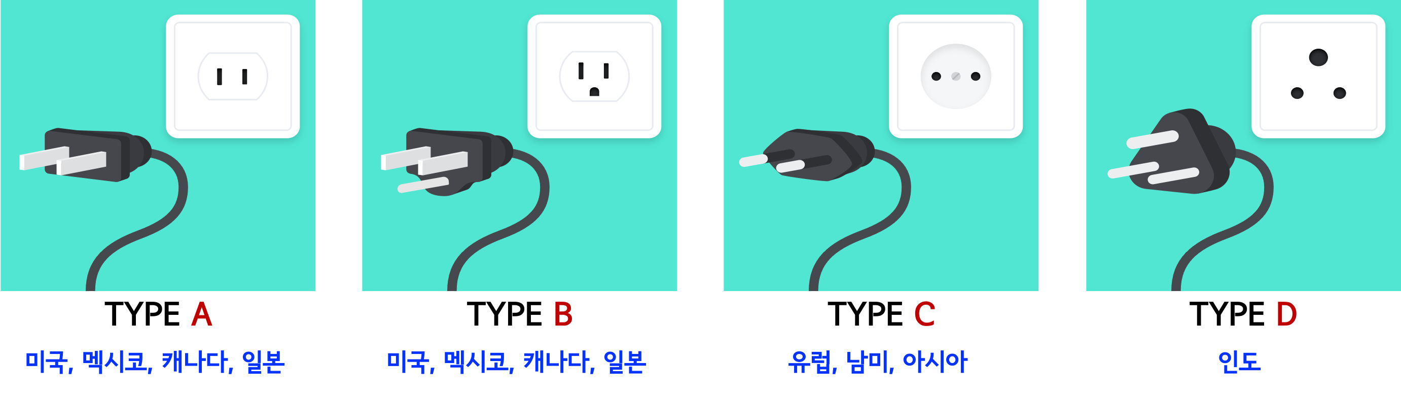 전기콘센트 유형