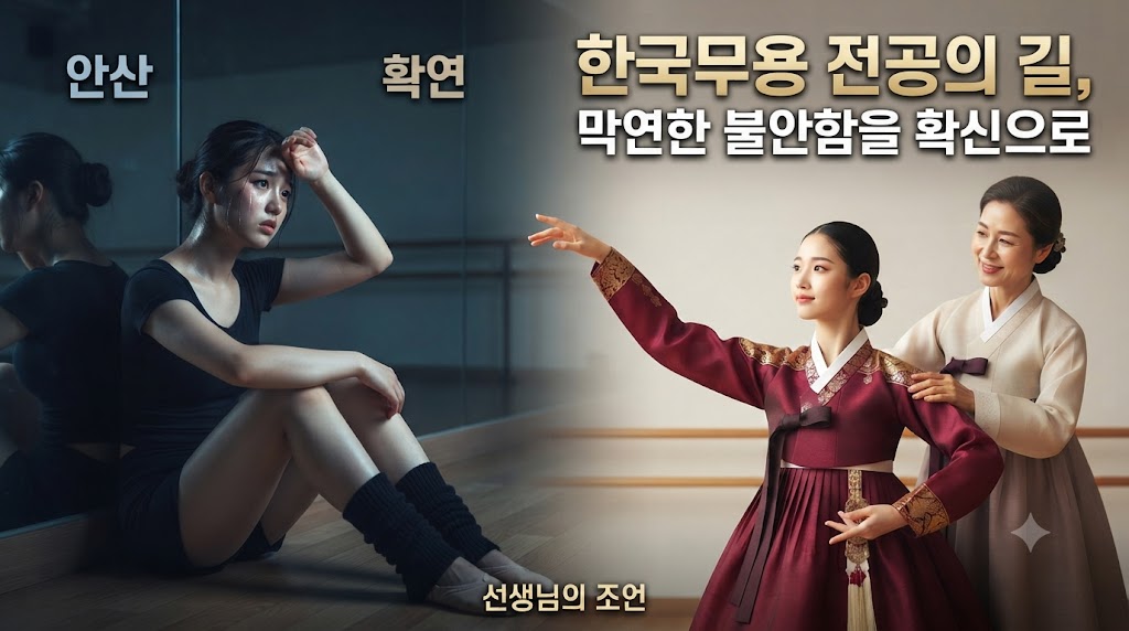한국무용 전공의 길, 막연한 불안함을 확신으로 바꾸는 선생님의 조언