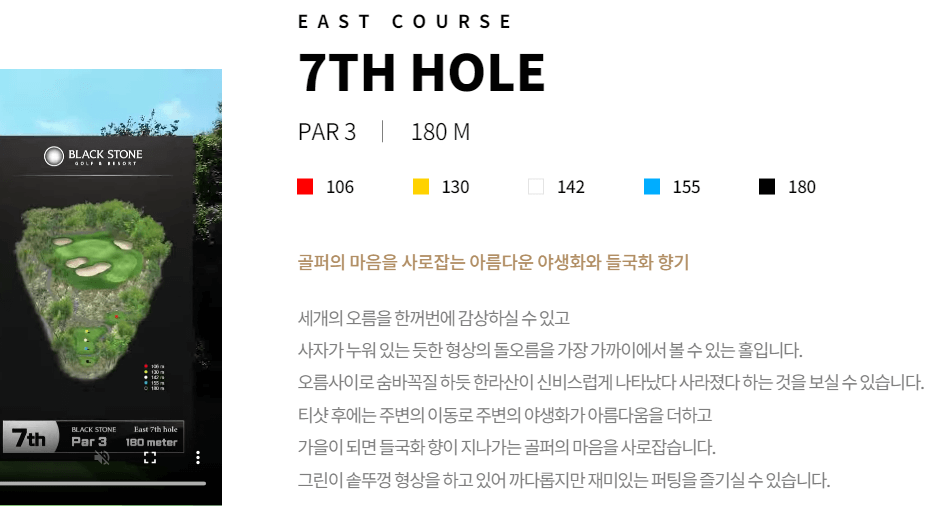 블랙스톤제주 골프클럽 동코스 7