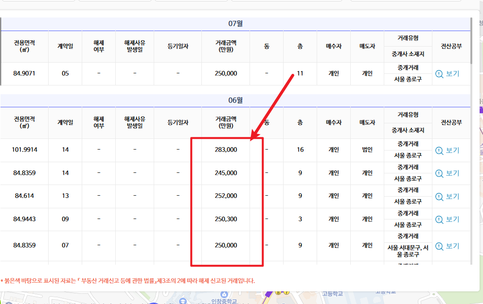 국토해양부 아파트 실거래가 조회6