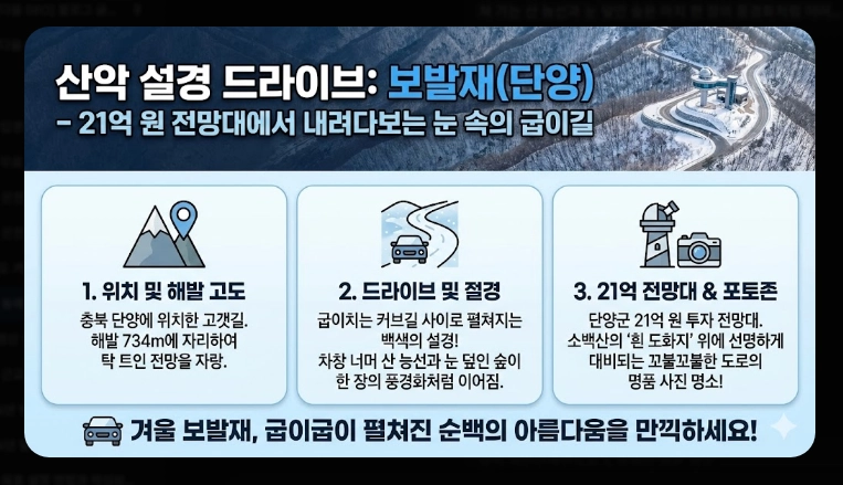 겨울 동해안 드라이브 코스 완벽 가이드