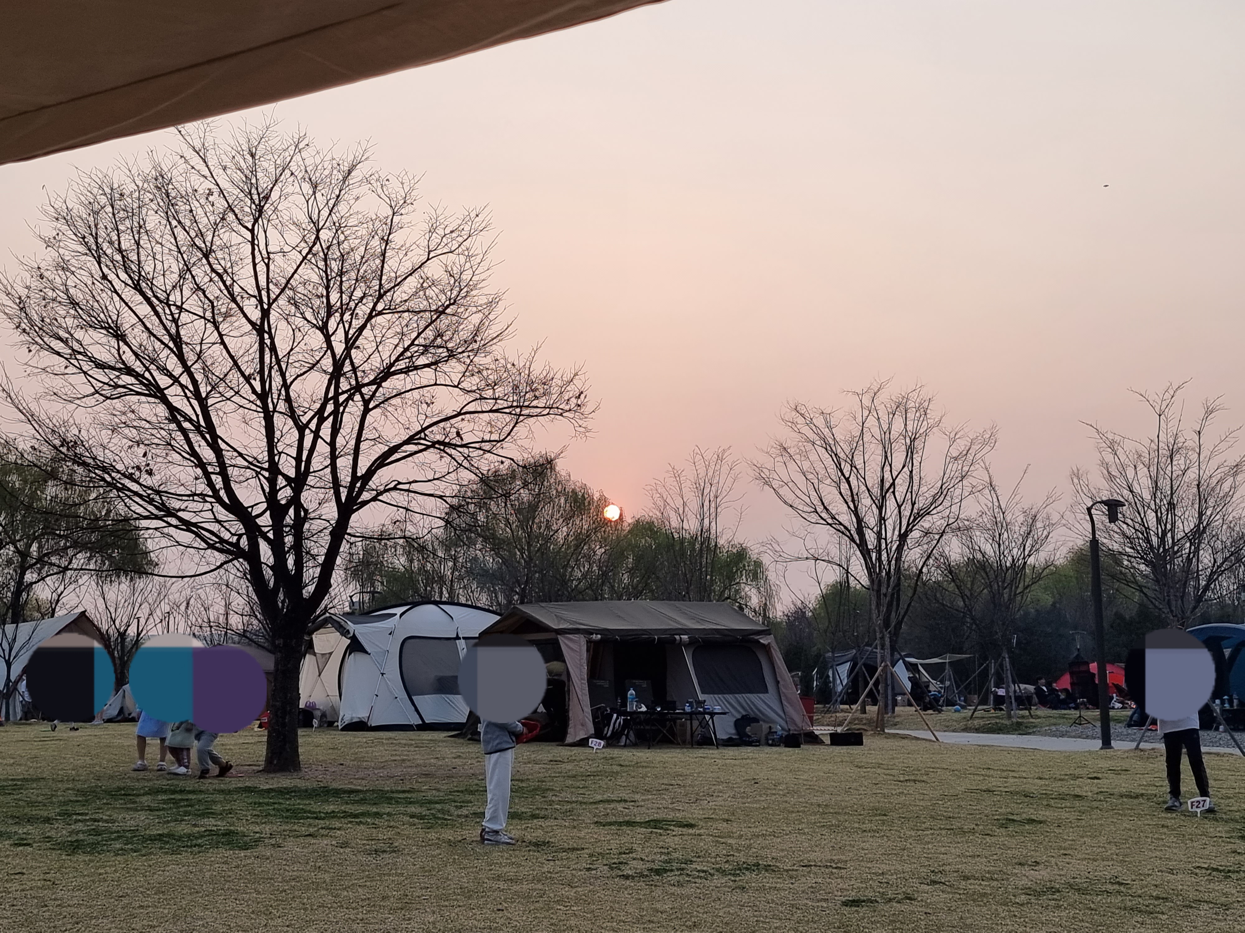 난지캠핑장 프리존(잔디밭)