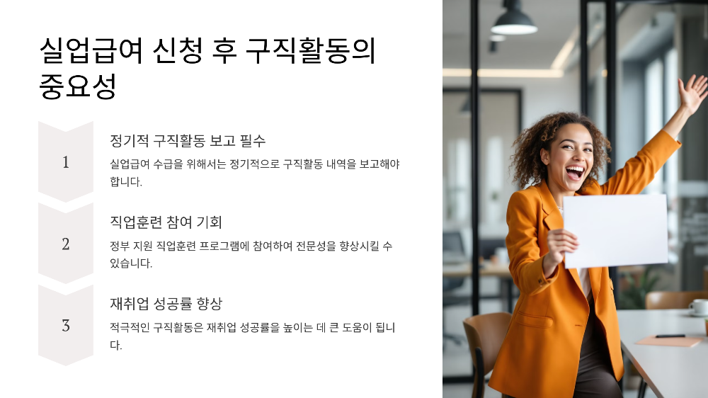 실업급여 신청 후 구직활동의 중요성