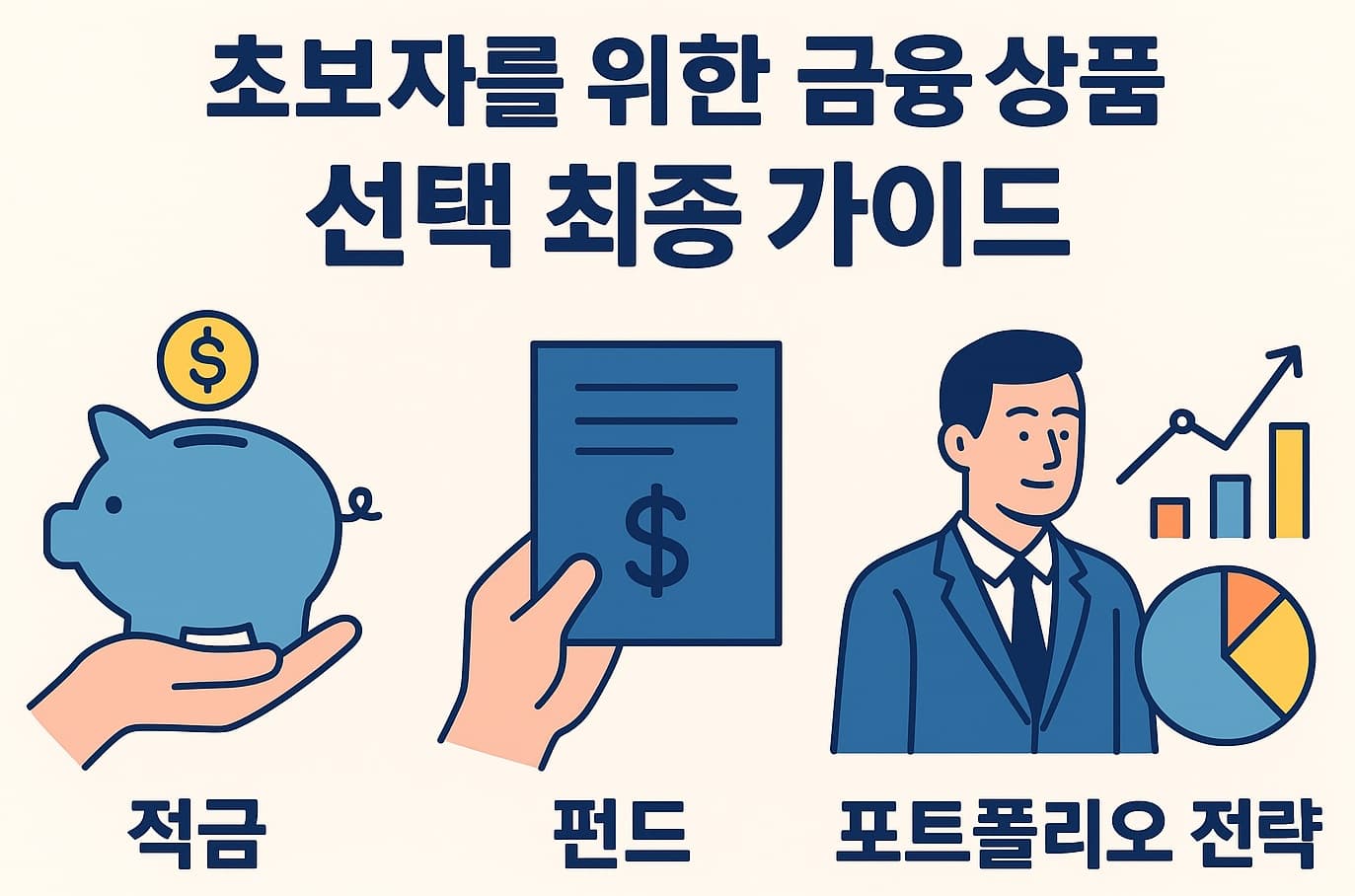 💰 초보자를 위한 금융 상품 선택 최종 가이드: 적금, 펀드, 그리고 포트폴리오 전략 📊