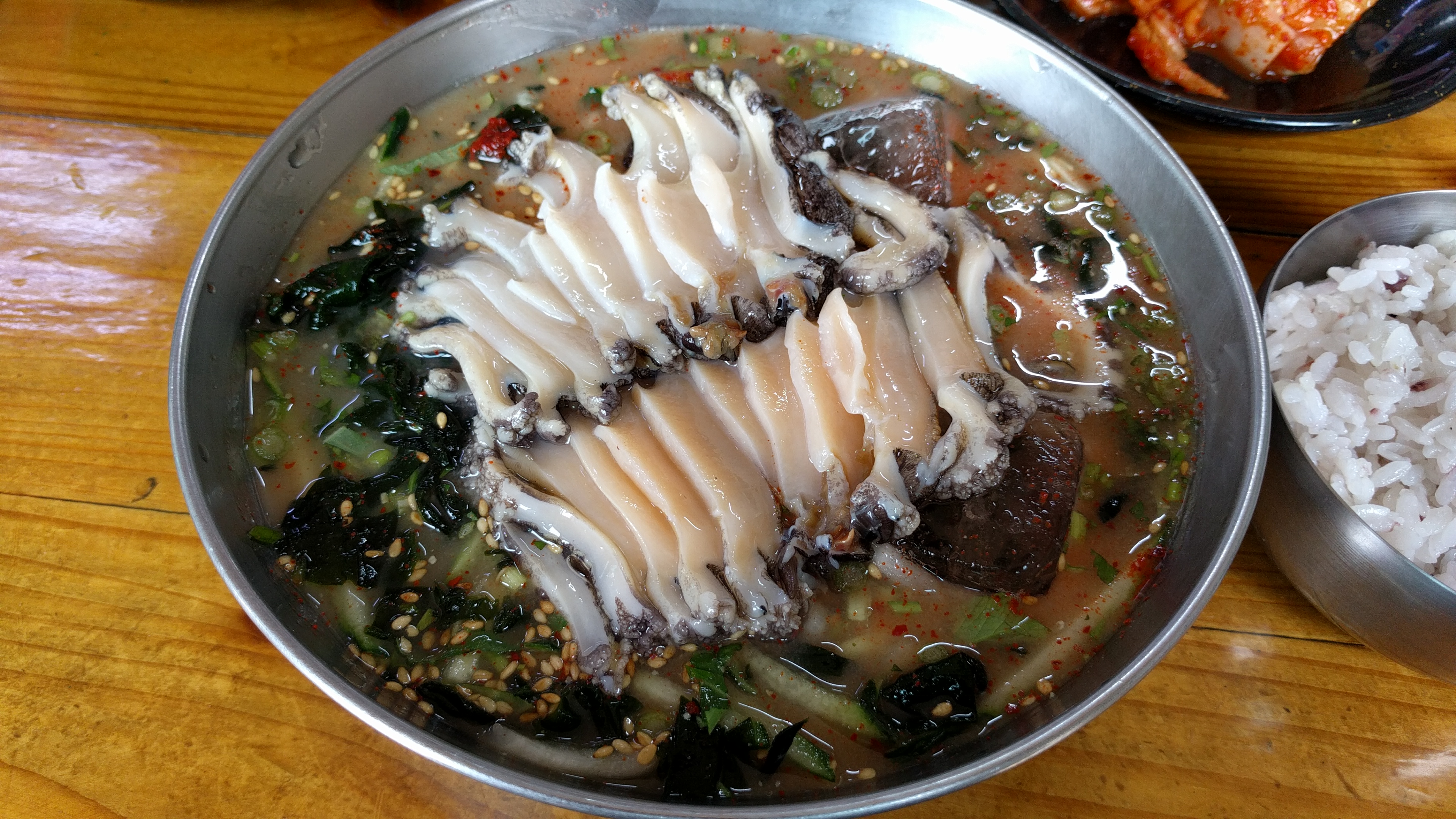 공천포식당 전복물회