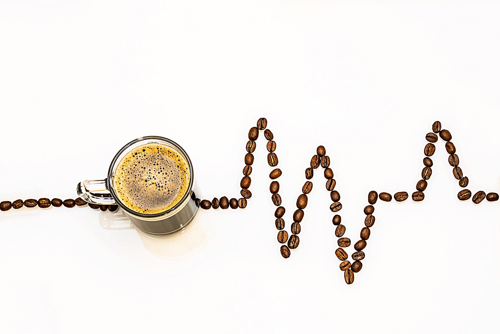 커피 원두 심장 박동