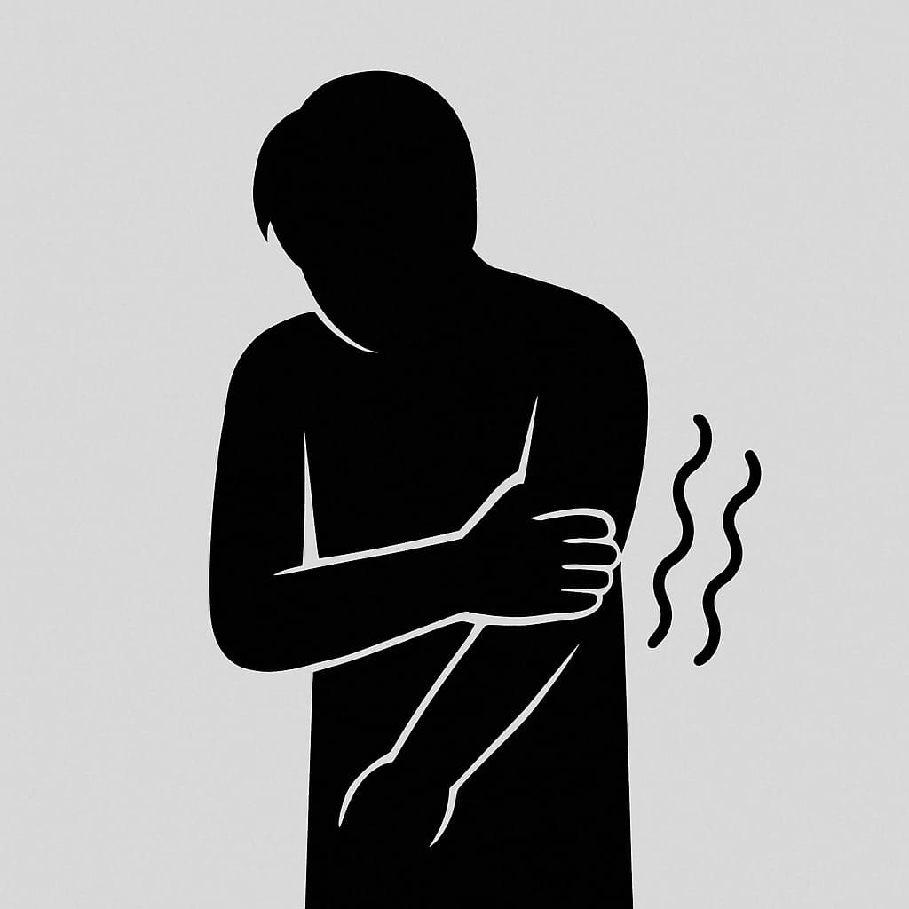 뇌졸중 전조증상 중 하나인 편측마비 이미지