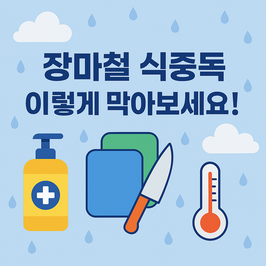 장마철 식중독 예방