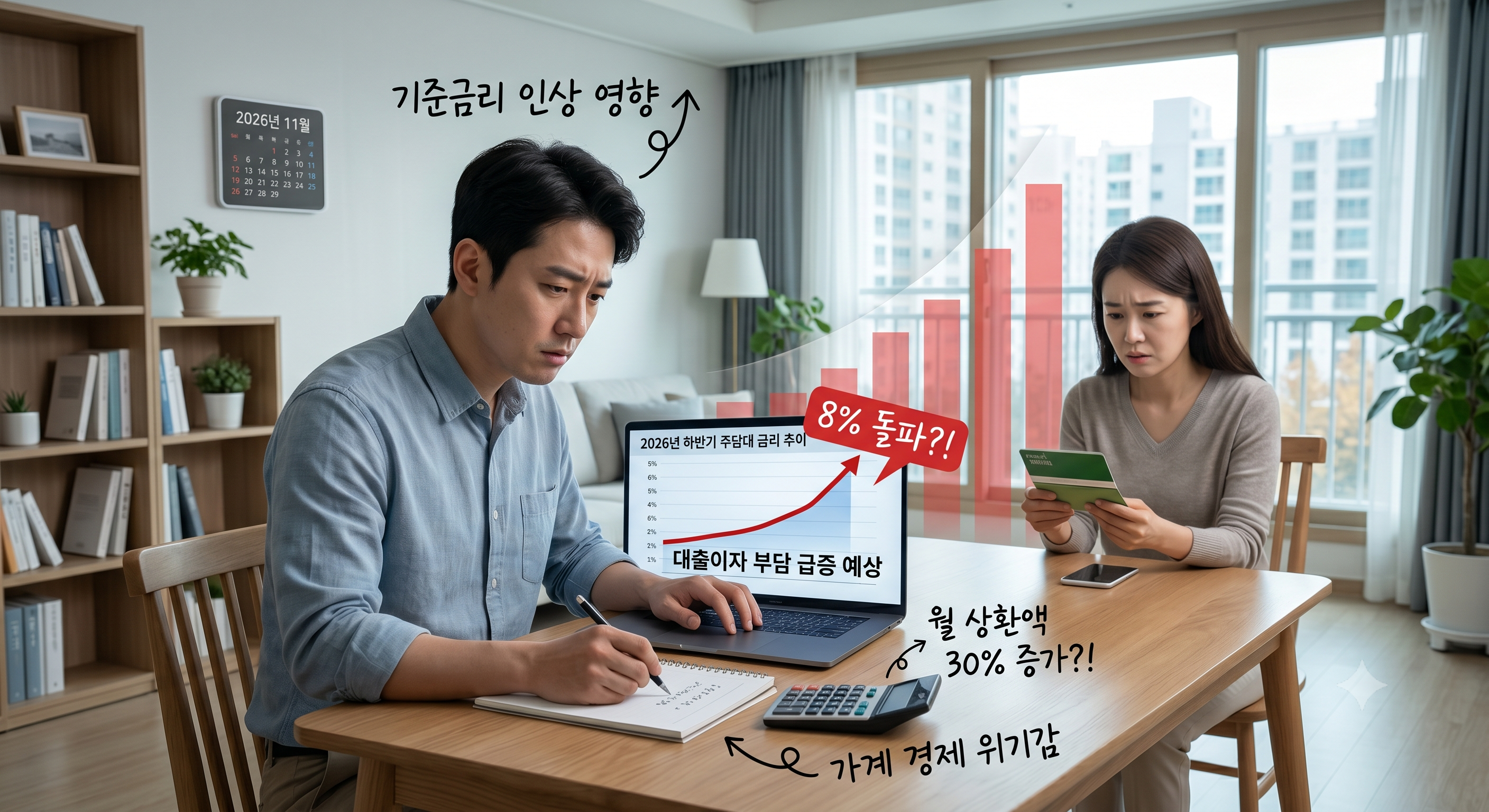 2026년 하반기 대출이자 부담 얼마나 커질까