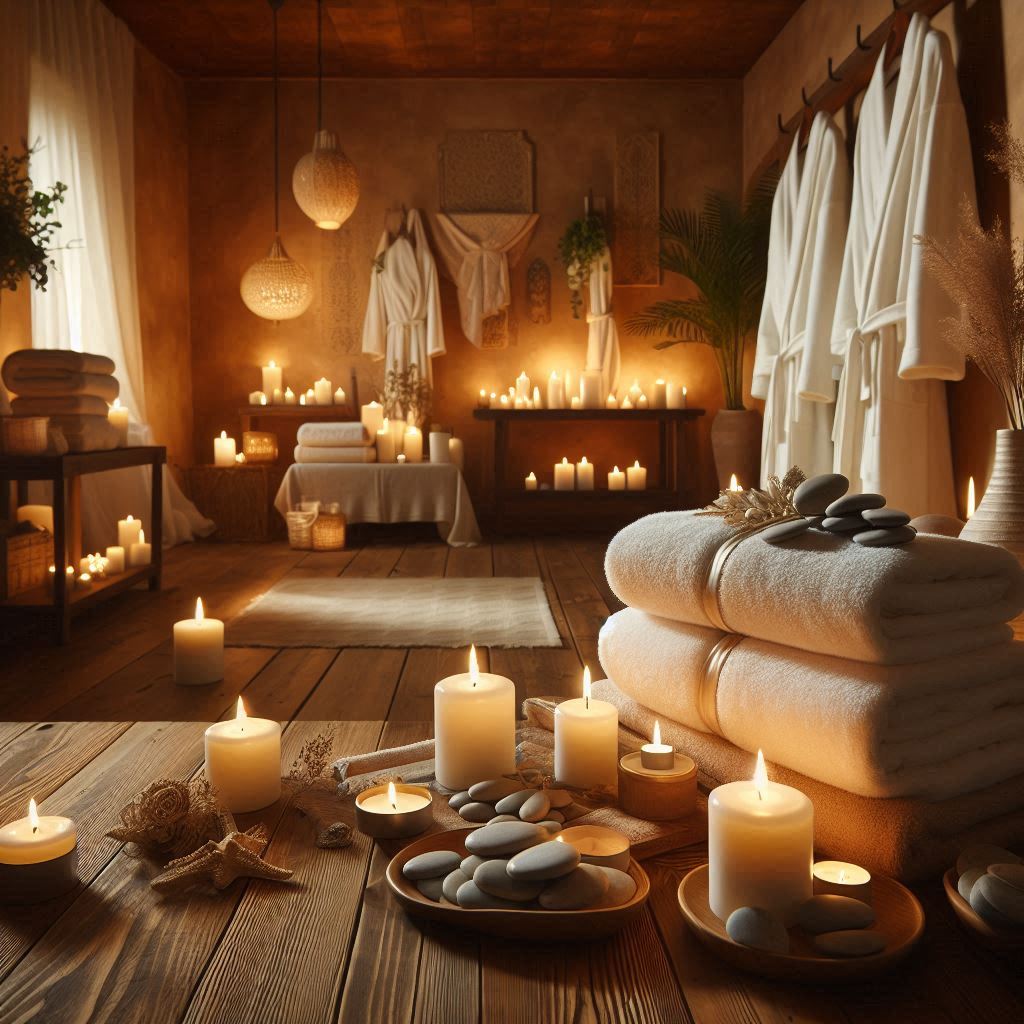 피부,체형관리 샵 배경