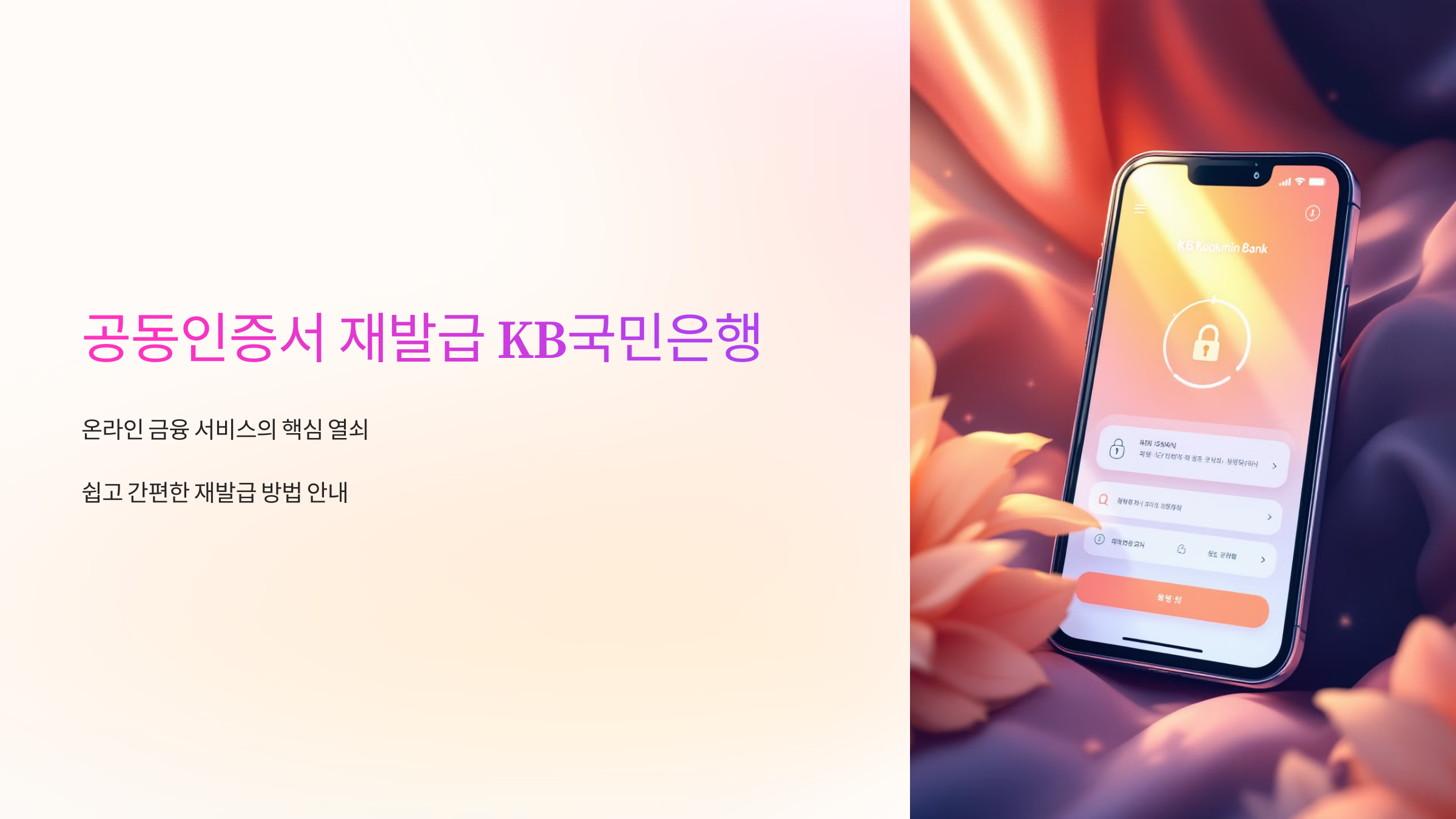 공동인증서 재발급 KB국민은행