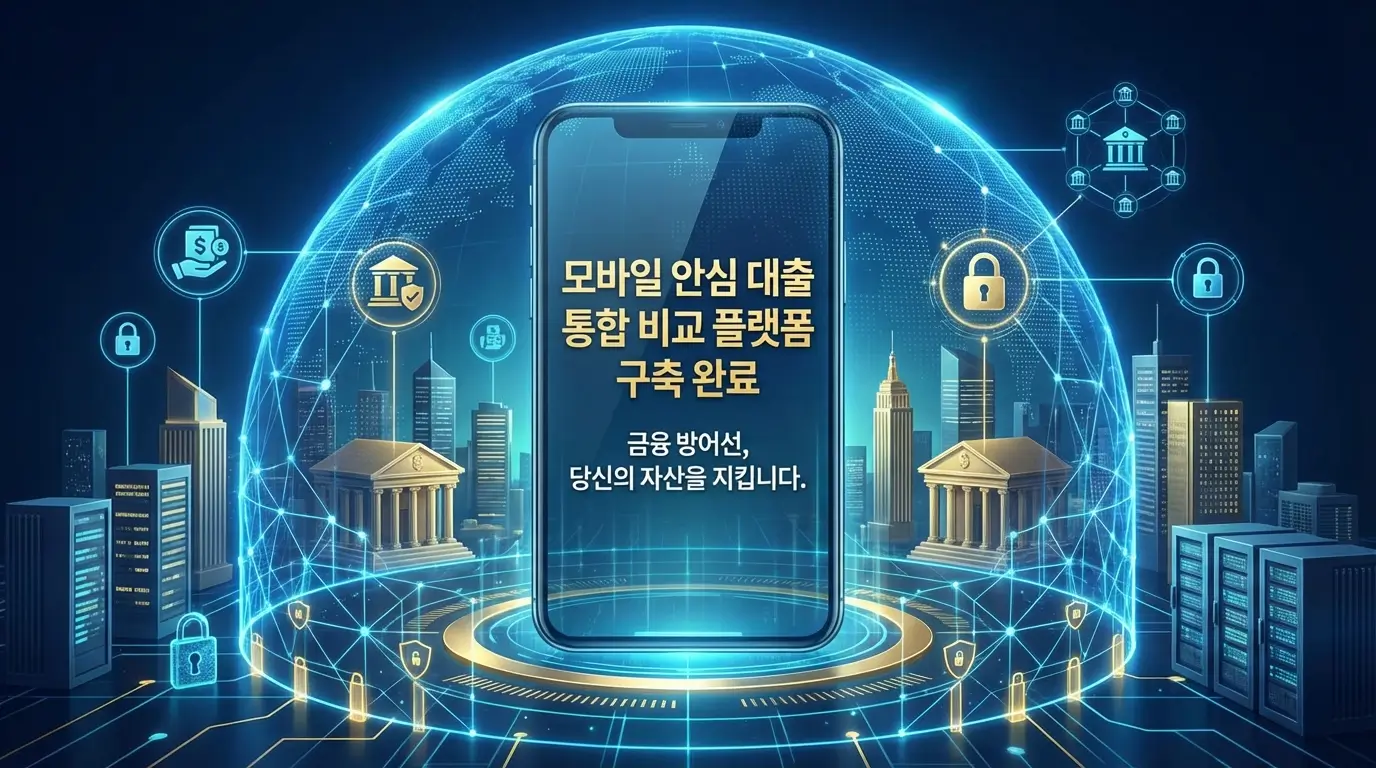 모바일 안심 대출 통합 비교 플랫폼 및 금융 방어선 구축 완료