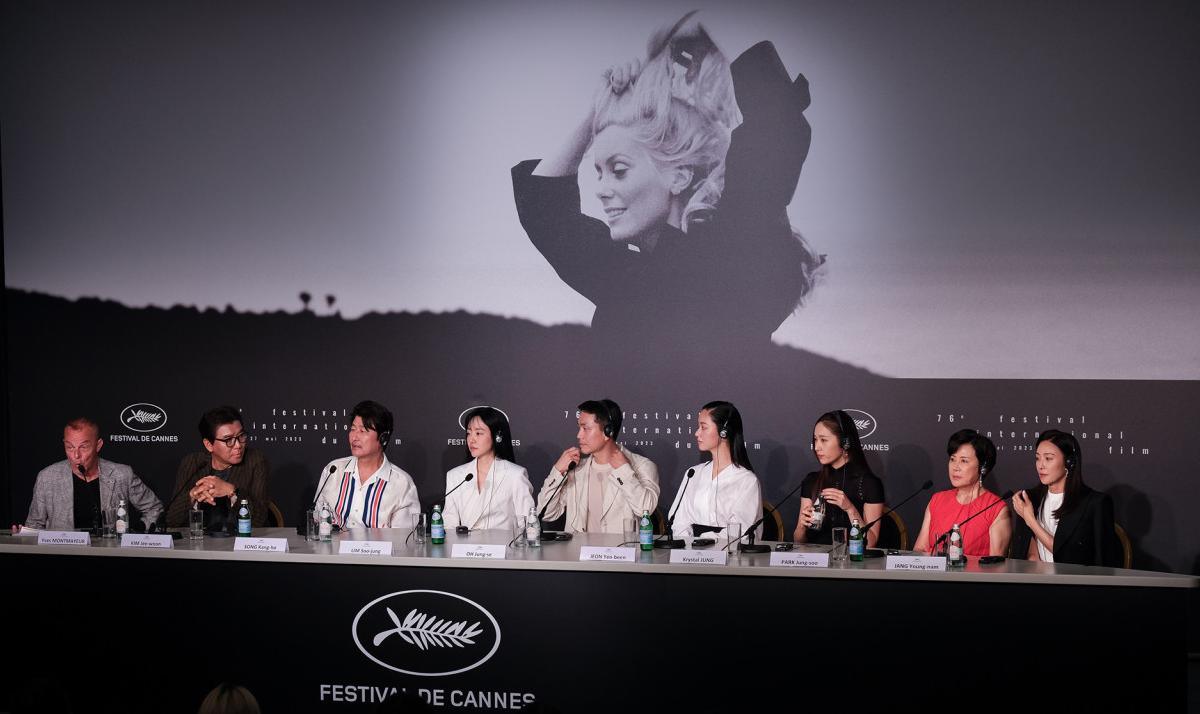 칸영화제 출연진 감독 인터뷰 사진