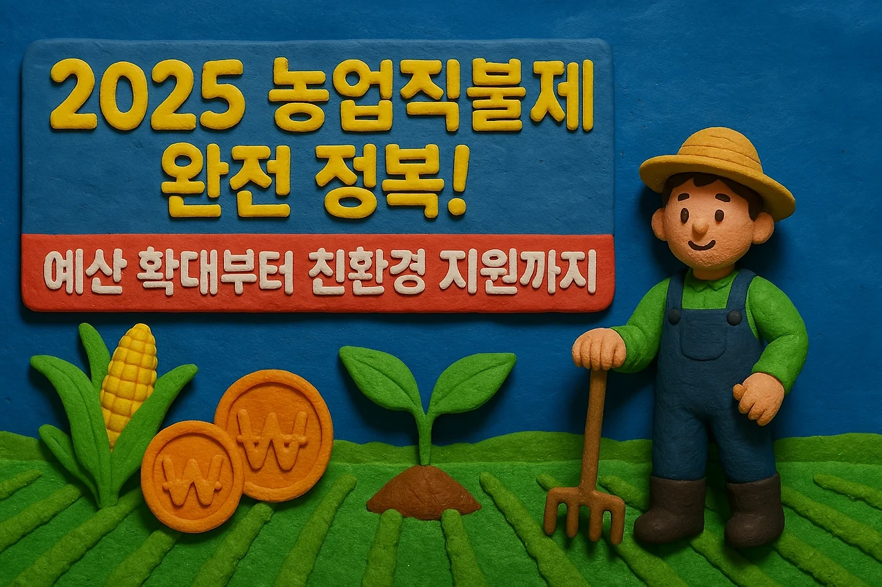 2025 농업직불제 완전 정복! 예산 확대부터 친환경 지원까지
