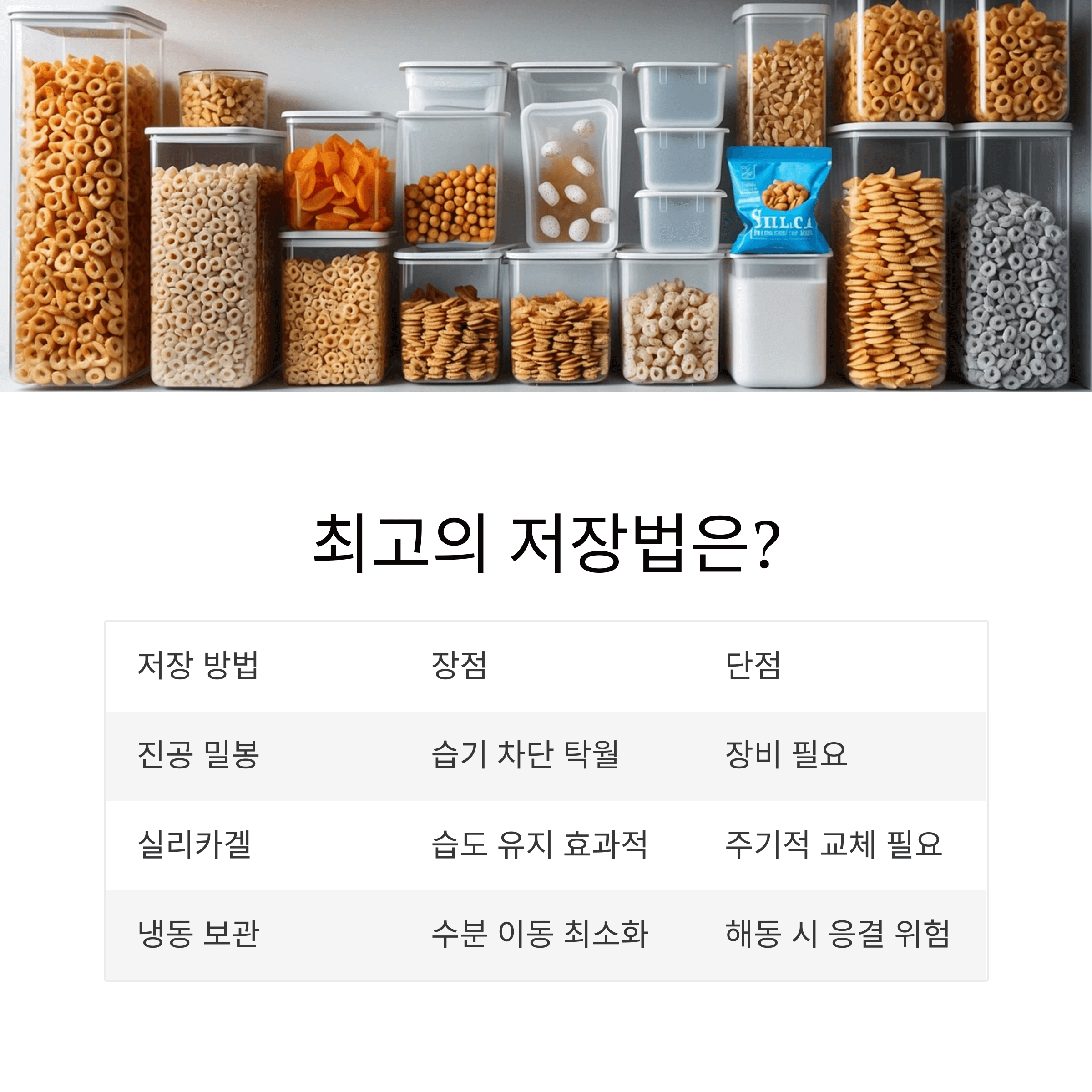 시리얼 눅눅함, 과학적 원인과 해결법