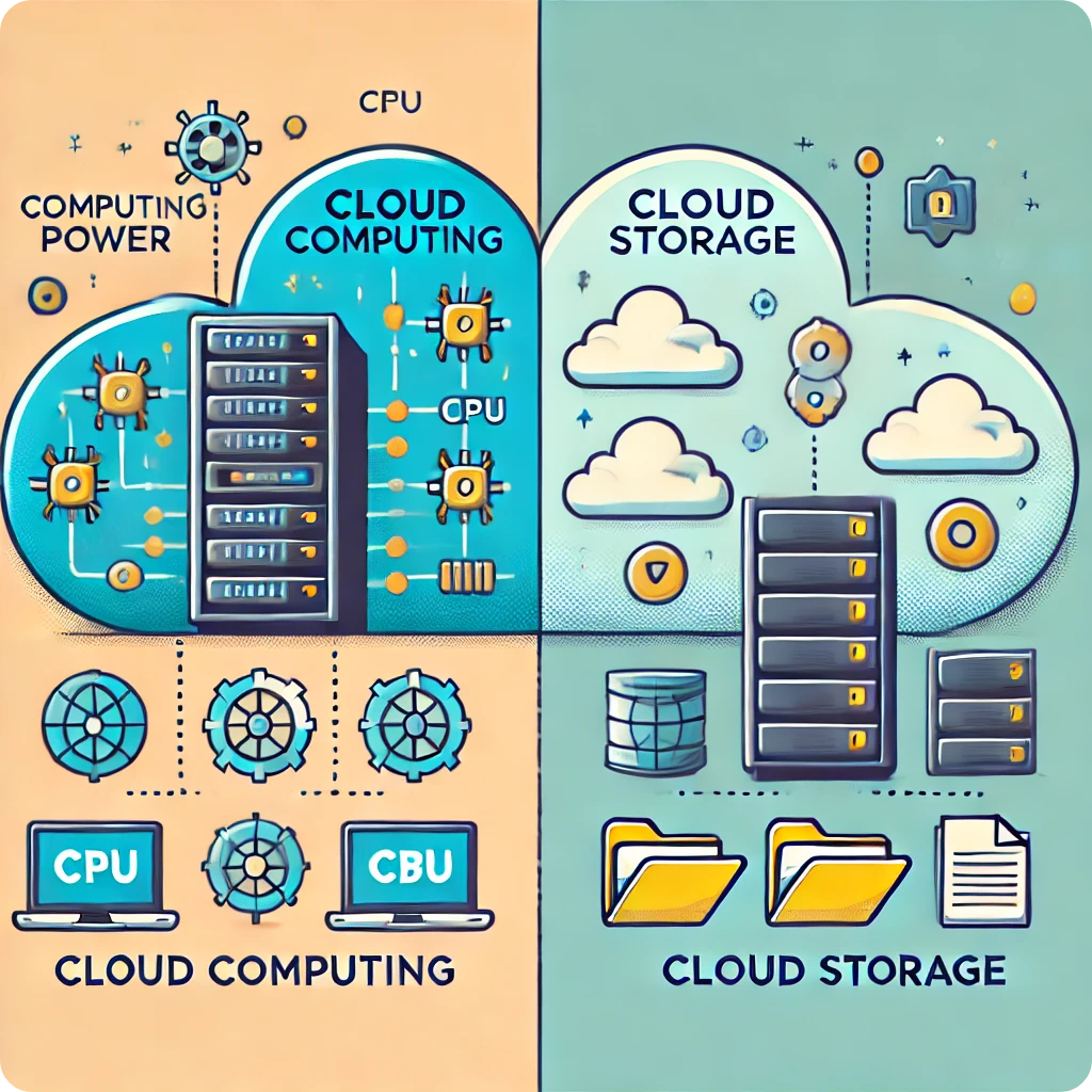 클라우드 컴퓨팅과 클라우드 스토리지의 비교