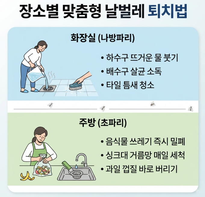 나방파리와 초파리의 결정적 차이