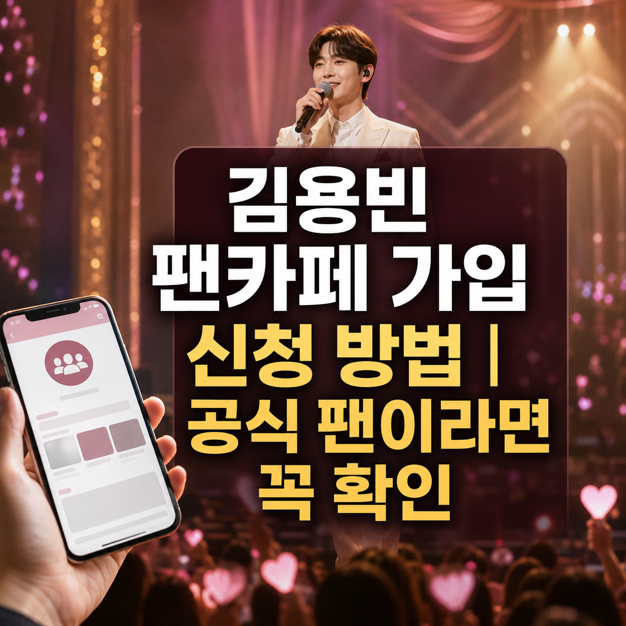 김용빈 팬카페 가입 신청 방법|공식 팬이라면 꼭 확인