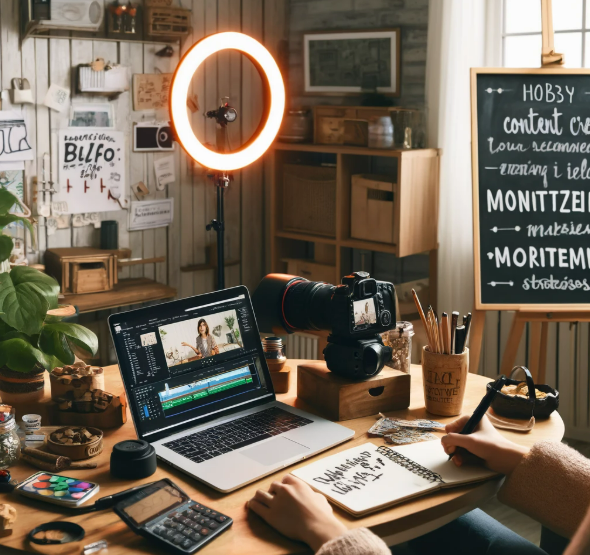 컴퓨터를 이용해 영상을 편집하는 사진