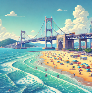 부산광안리 풍경