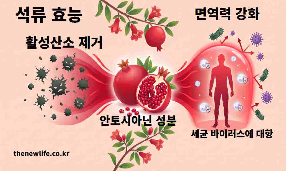 석류 효능 활성산소 제거 면역력 강화