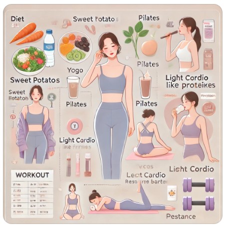 여성 연예인의 다이어트 방식에 대한 이미지