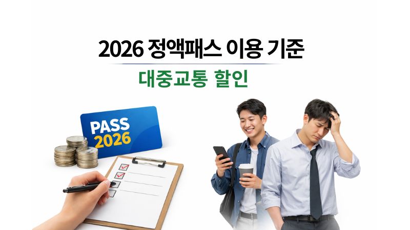 2026 정액패스 대중교통 할인 제도를 상징적으로 표현한 이미지