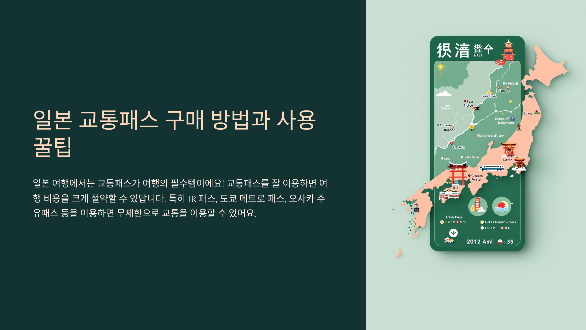 일본 교통패스🚆 구매 방법과 사용 꿀팁